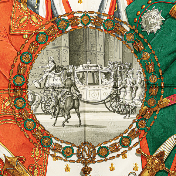 Pre-Loved Hermes Napoleon Silk Scarf - Picture 2 of 5